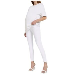 River Island maternity WHITE MOLLY MID RISE SKINNY JEANS SZ 10